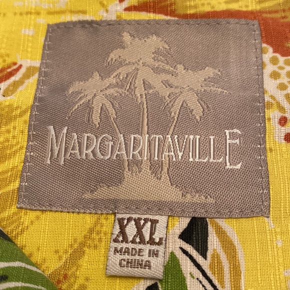 Margaritaville tropical button down men’s shirt. Gorgeous fabric XXL like new - Picture 4 of 8